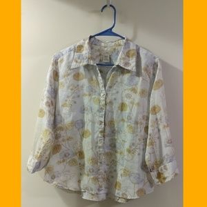 LL Bean linen shirt SZ med